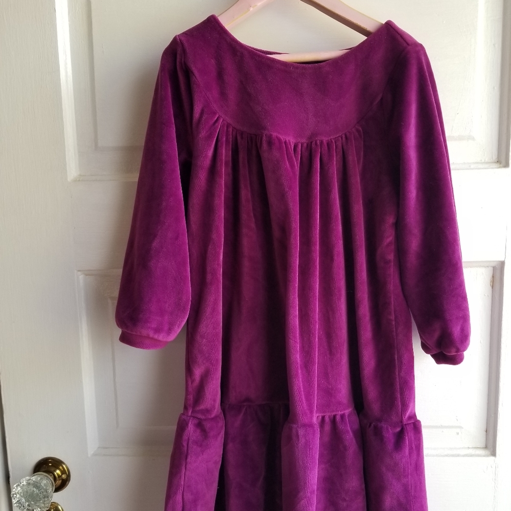 Tea Collection velour dress size 7